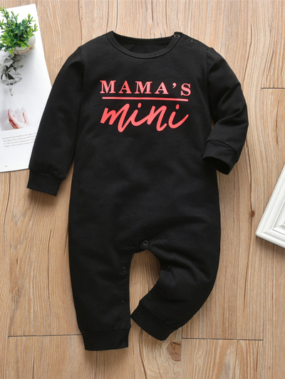 Baby Mama/Daddy Mini Long Sleeve Onesie Red