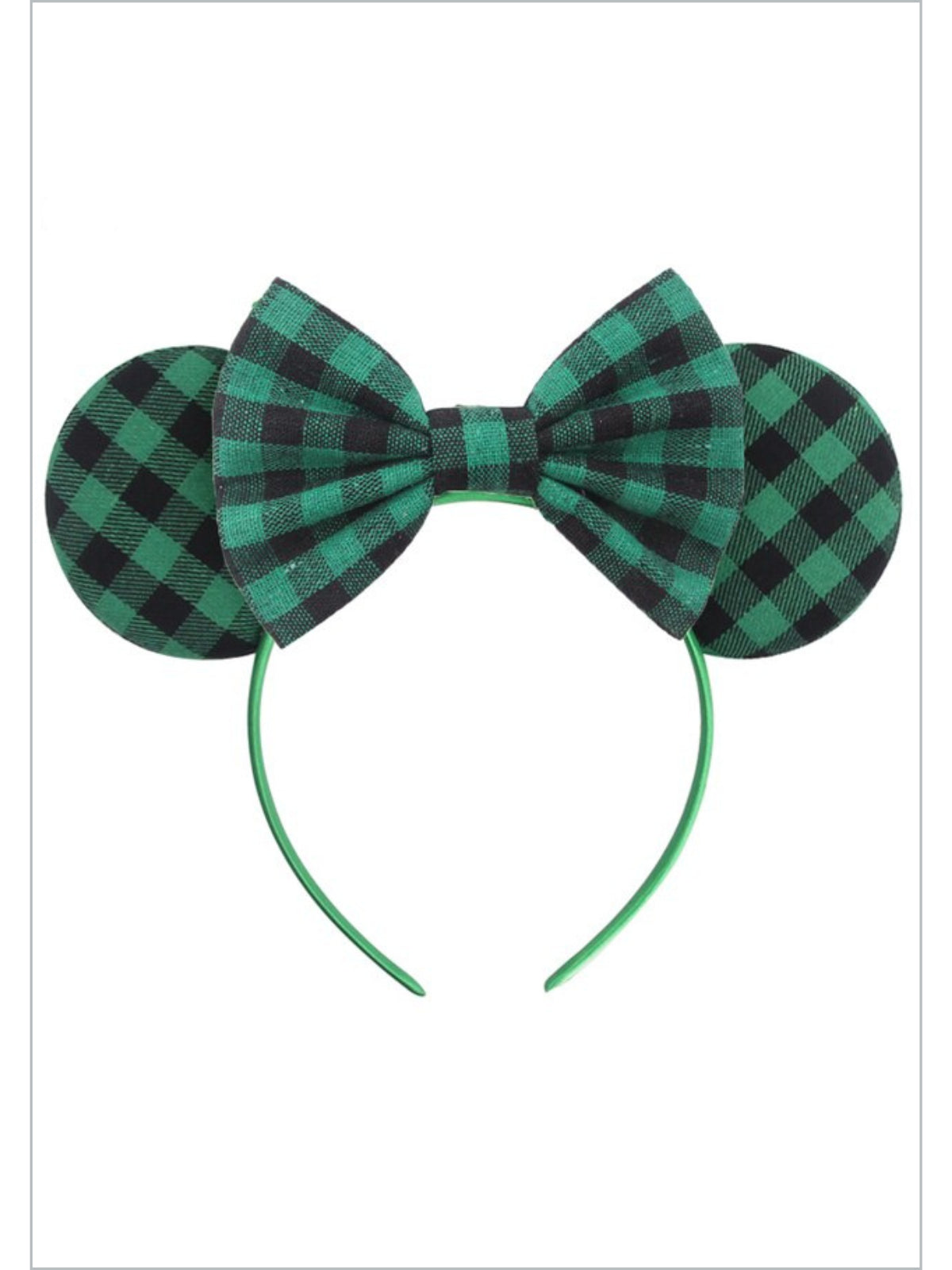 Girls School Accessories | Plaid Mouse Ears Headband | Mia Belle Girls