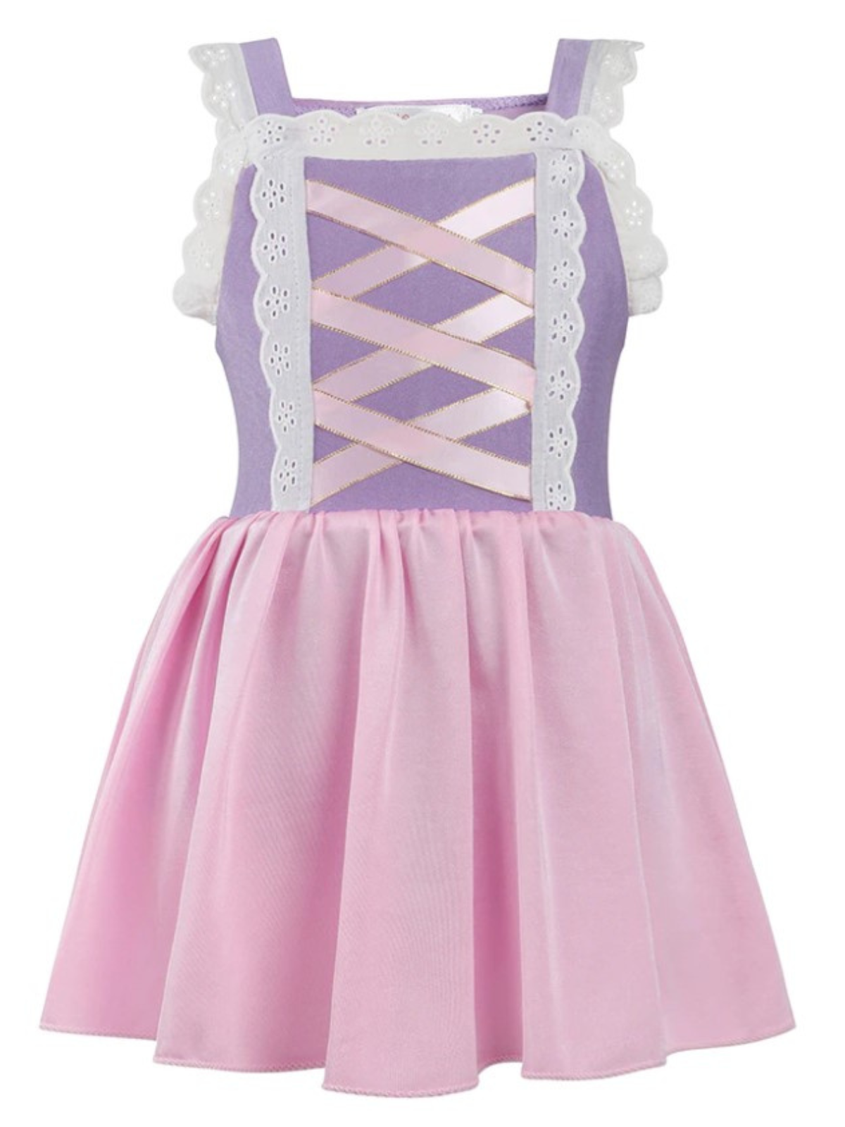 Little Girls Swimwear | Purple Princess Skirted One Piece Swimsuit