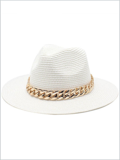 Women's Take Me Anywhere Chain Band Straw Hat