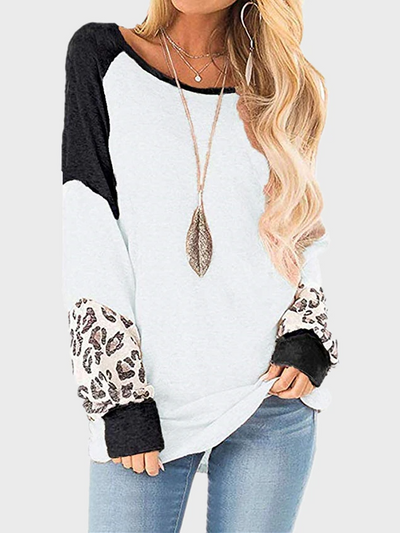 Women's A Little Extra Color Block Long-Sleeved Top - Mia Belle Girls