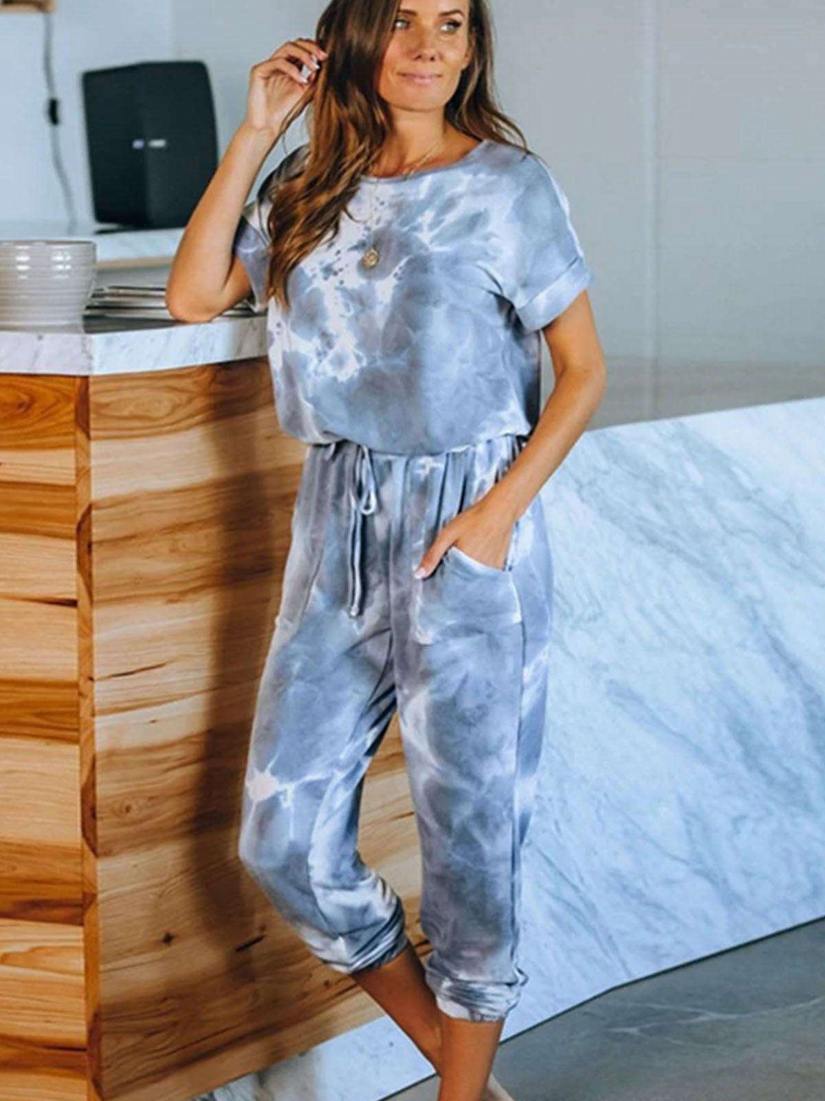 Women's Tie Dye Activewear Romper