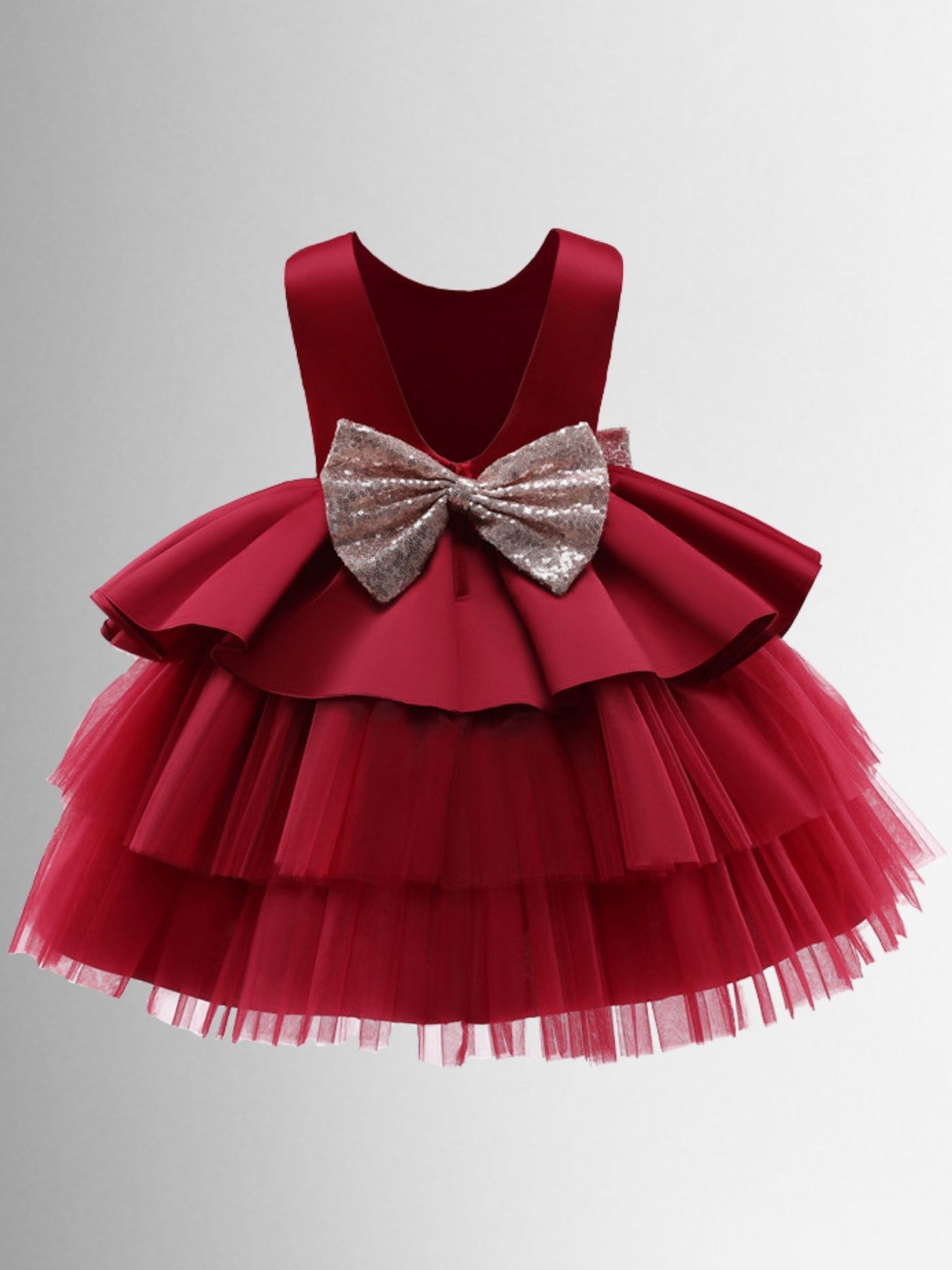Girls Winter Formal Dress | Tulle Holiday Princess Dress | Boutique