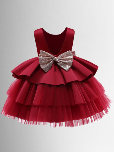 Girls Winter Formal Dress | Tulle Holiday Princess Dress | Boutique