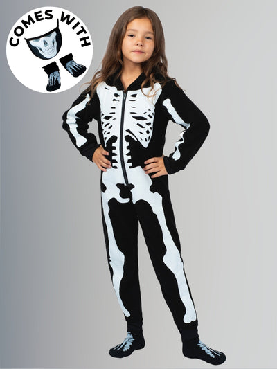 Family Halloween Costumes | Hoodie Onesie Pajama Set | Mia Belle Girls