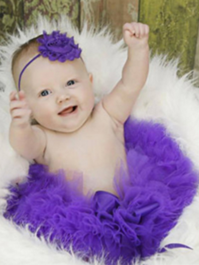 Tutu Skirt and Headband purple
