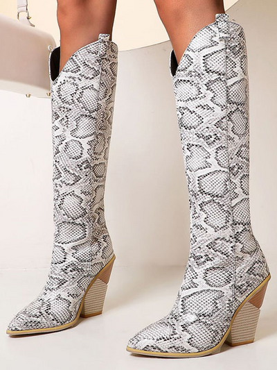 Women's Knee High Wedge Boots By Liv and Mia - Mia Belle Girls