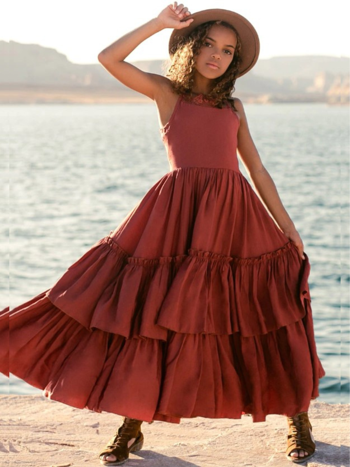 Farmland Dream Tiered Maxi Dress