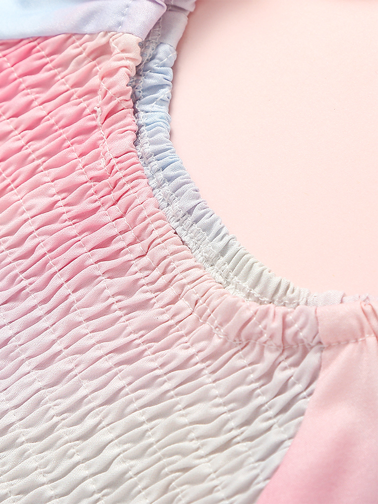 Mommy and Me Matching Pastel Tie Dye Ruffle Dress - Mia Belle Girls