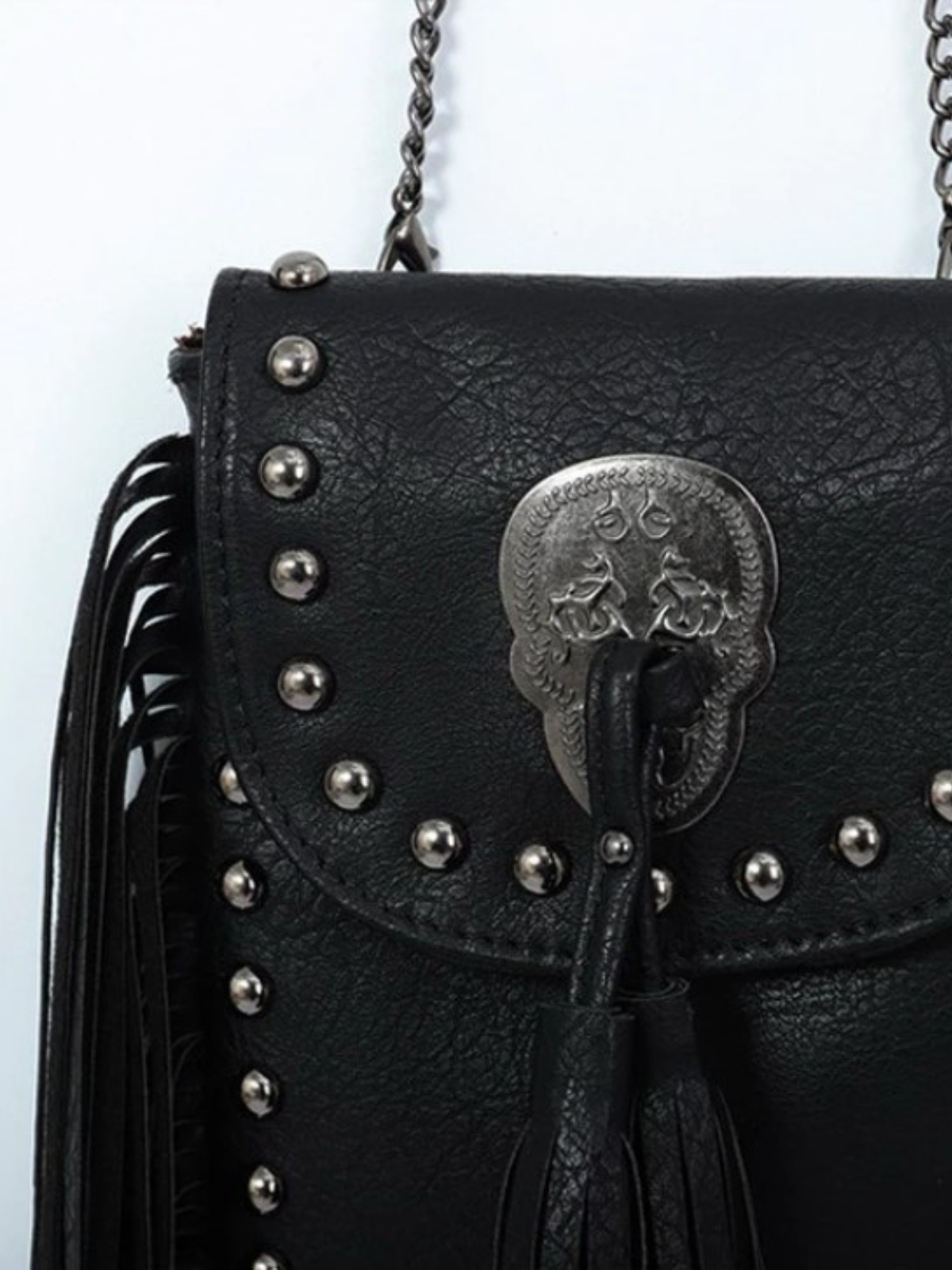 Girls Clothing Accessories | Bohemian Studded Fringe Crossbody Bag