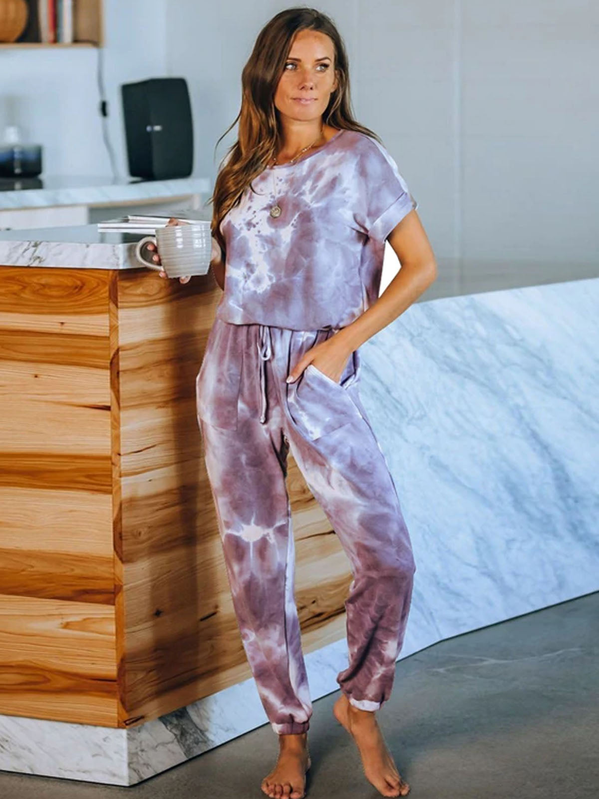 Women's Tie Dye Activewear Romper