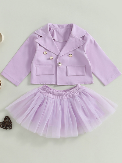 So Striking Blazer Tutu Set