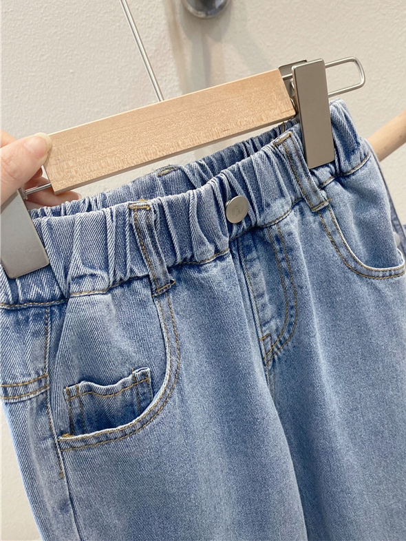 Girls Fall Outfits | Denim Overall Top & Pants Set - Mia Belle Girls