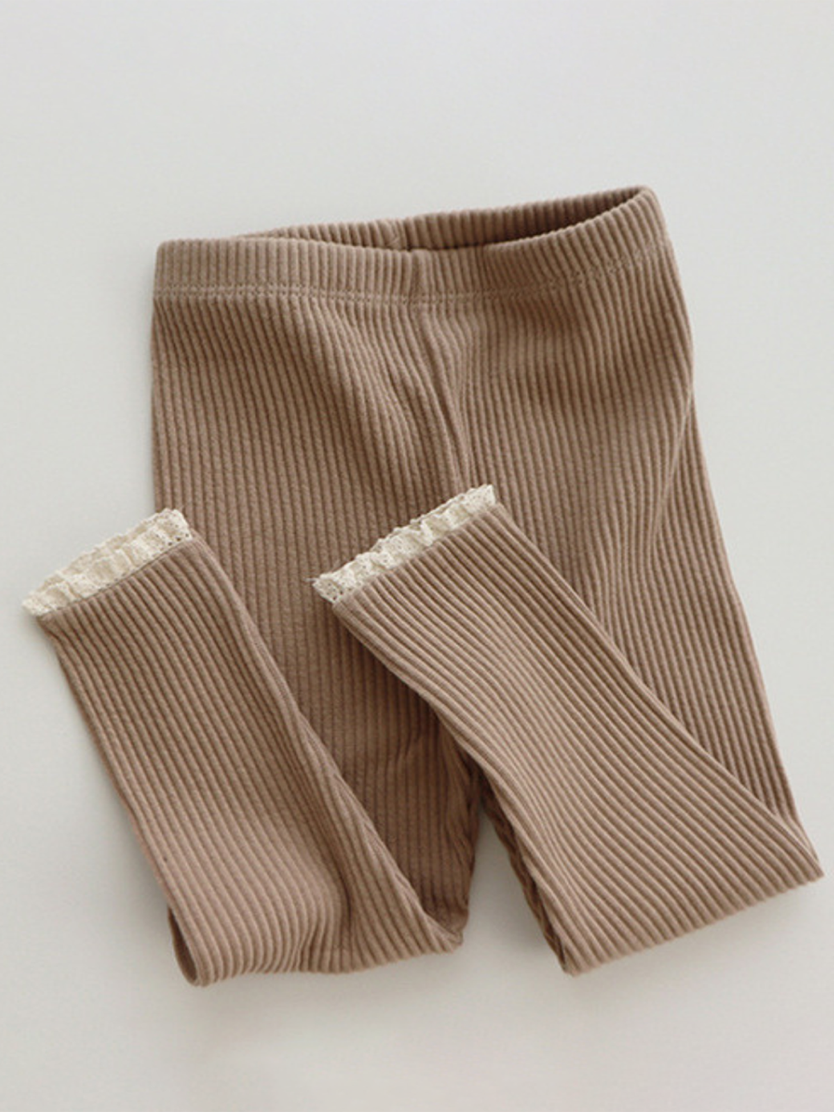 Always Comfy Ribbed Lace Cuff Leggings