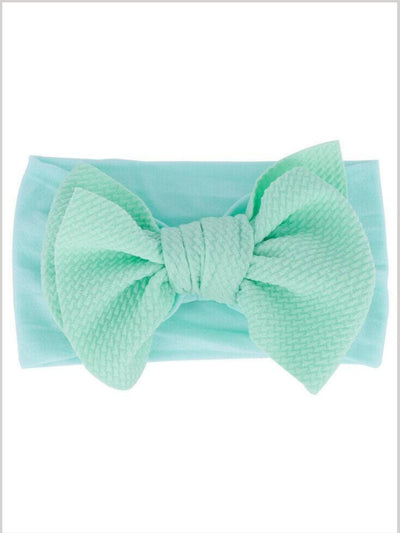 Baby Picture Perfect Bow Headband mint