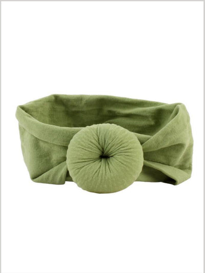 Baby Turban Headband khaki 