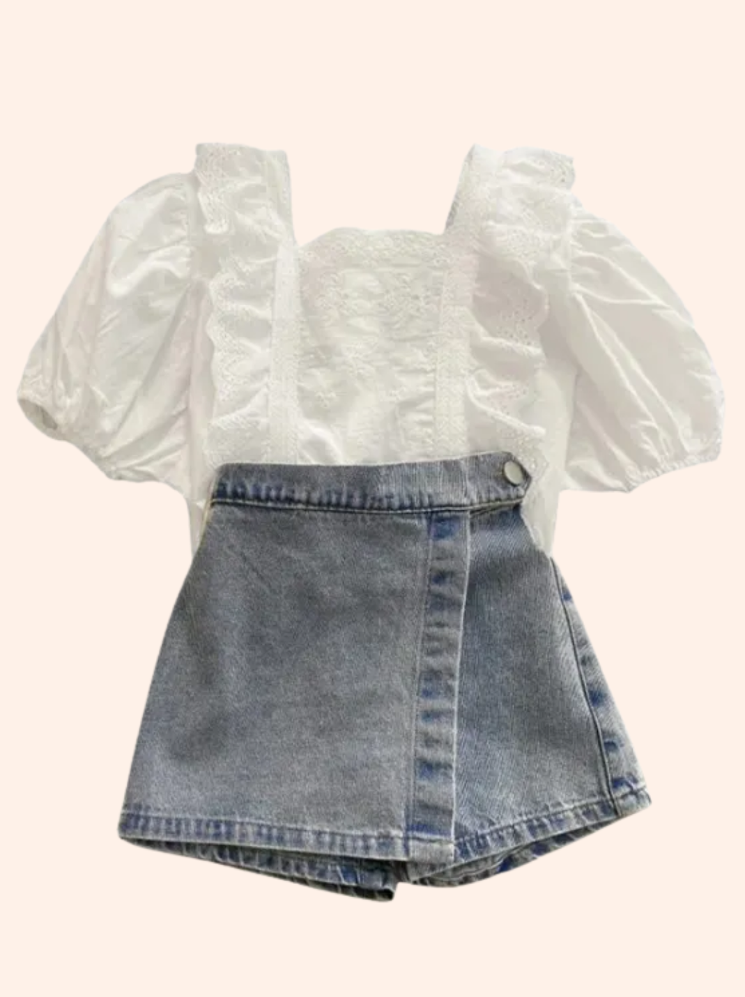 Make My Day Denim Skirt Set