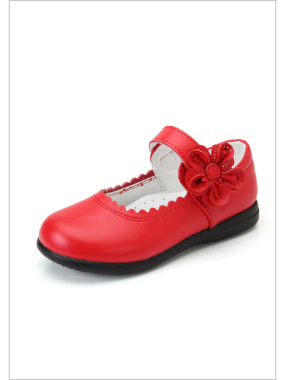 Shoes By Liv & Mia | Halloween Red Mary Jane Flats - Mia Belle Girls