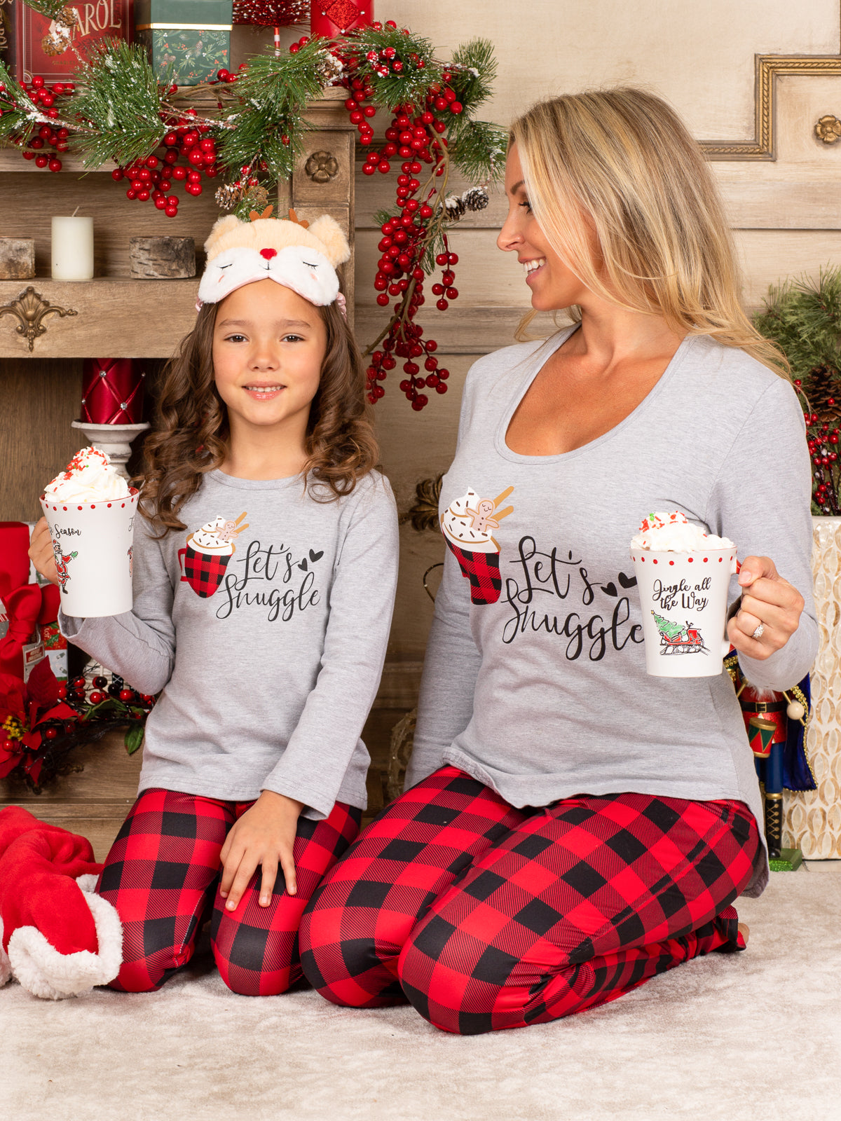 Mommy and Me Matching Pajamas | Christmas Pajama Set | Mia Belle Girls