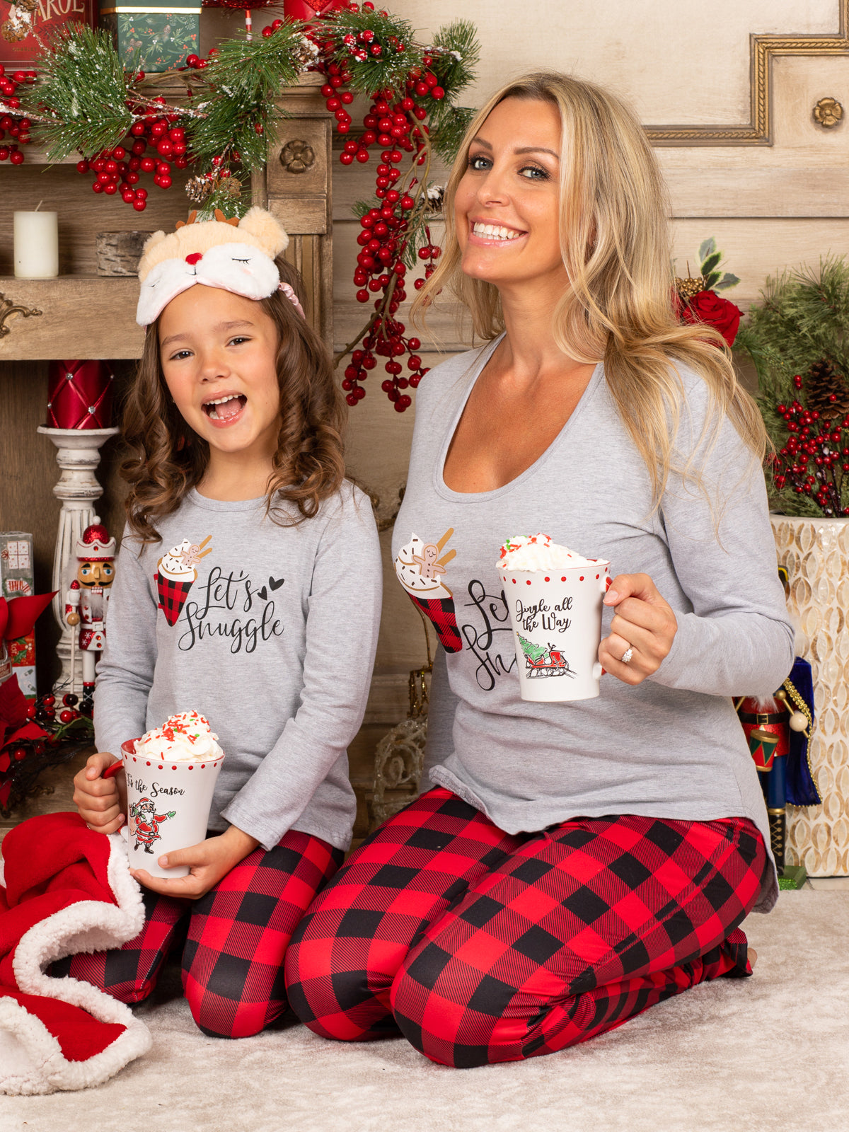 Mommy and Me Matching Pajamas | Christmas Pajama Set | Mia Belle Girls