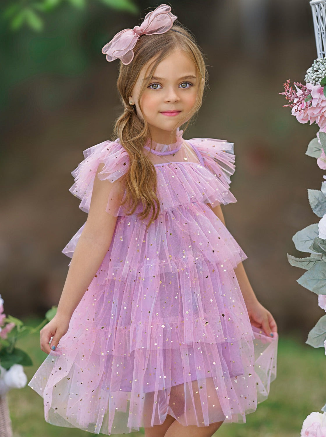 Sparkles Are Forever Pink Tiered Dress