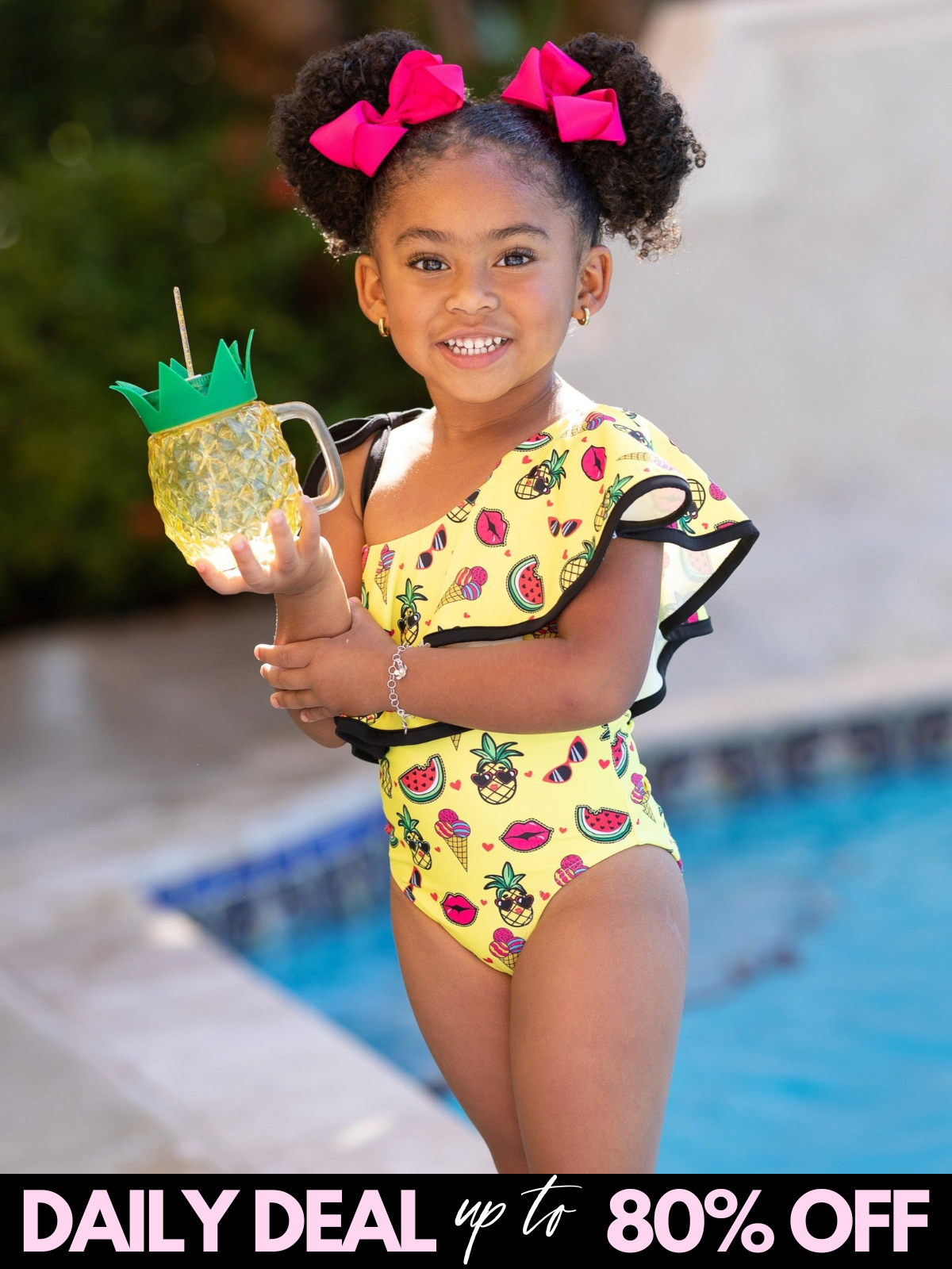 Fun In The Tropics One Shoulder One Piece Swimsuit