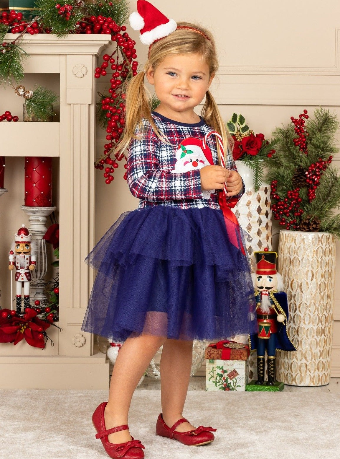 Girls Cute Winter Dresses | Santa Plaid Tutu Dress | Christmas Dresses