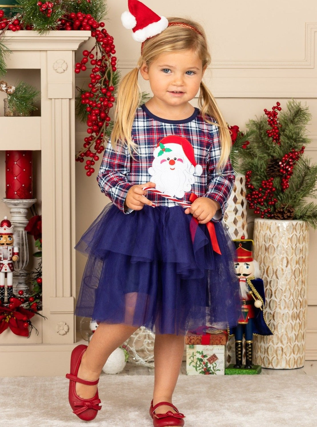 Girls Cute Winter Dresses | Santa Plaid Tutu Dress | Christmas Dresses