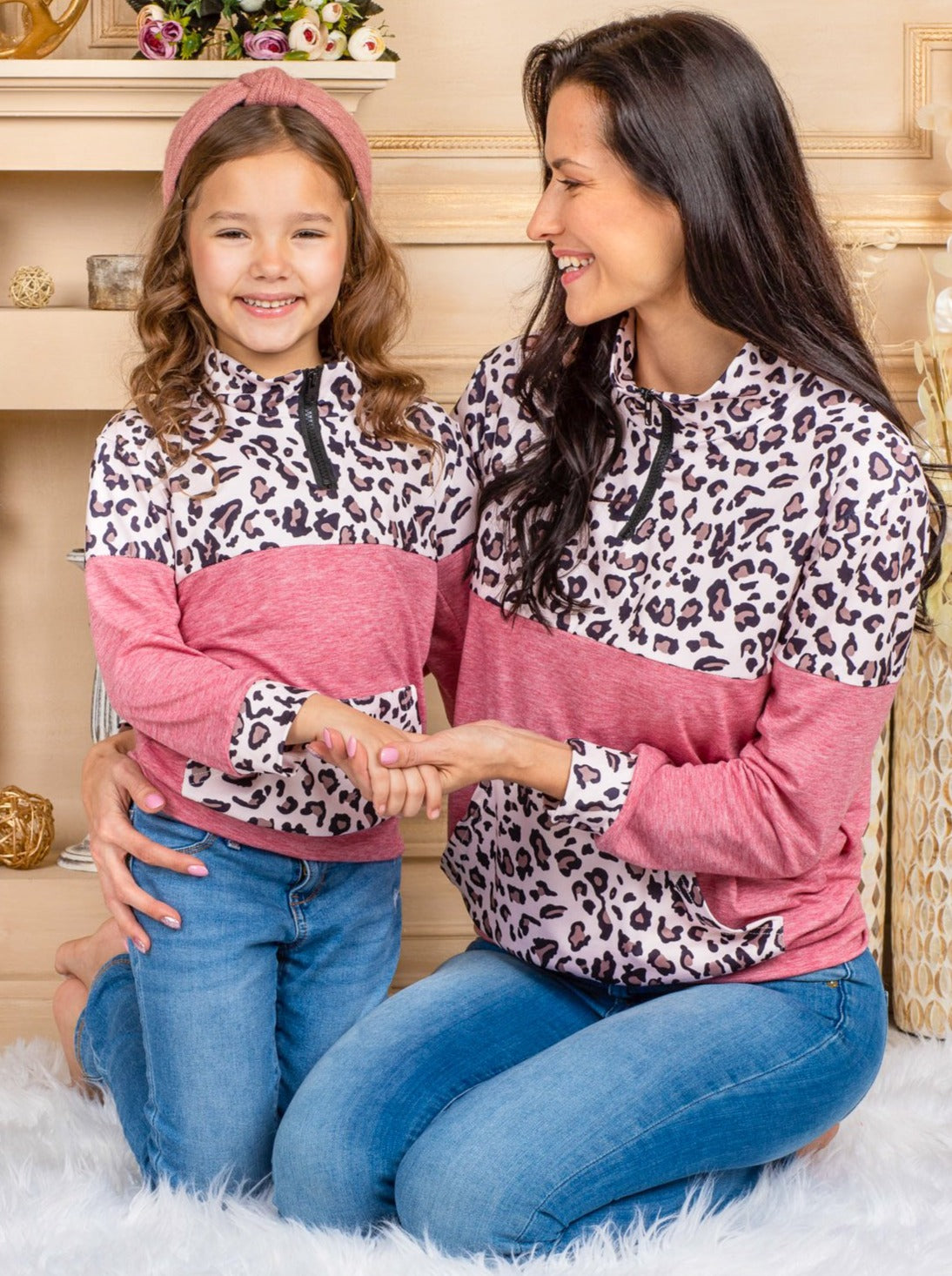 Mommy & Me Fierce Color Block Sweater - Mia Belle Girls