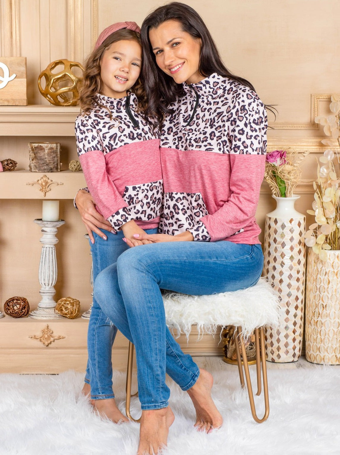 Mommy & Me Fierce Color Block Sweater - Mia Belle Girls