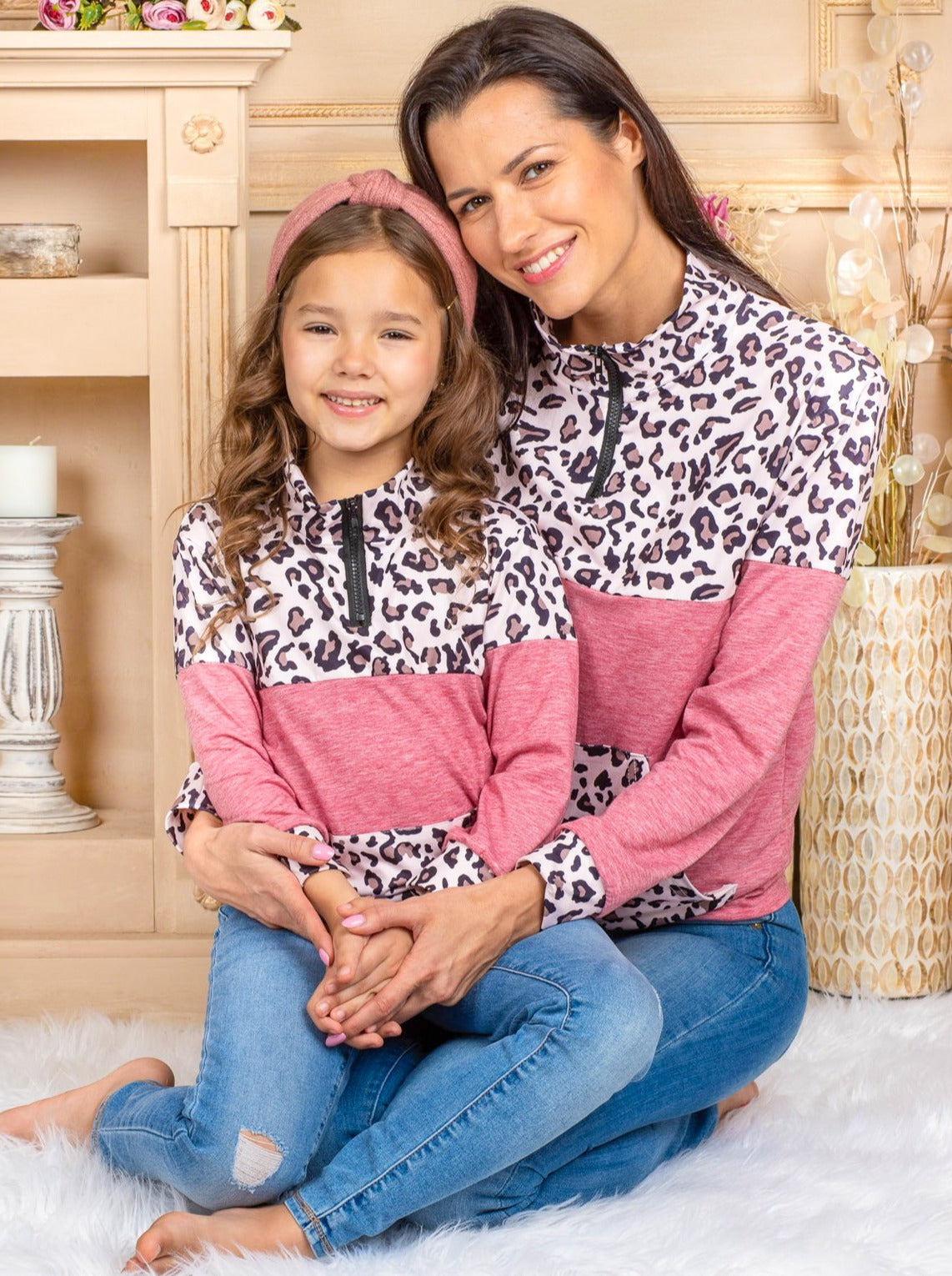 Mommy & Me Fierce Color Block Sweater - Mia Belle Girls