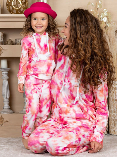 Mommy and Me Tie Dye Jogger Set 2T-10Y and S-XXL