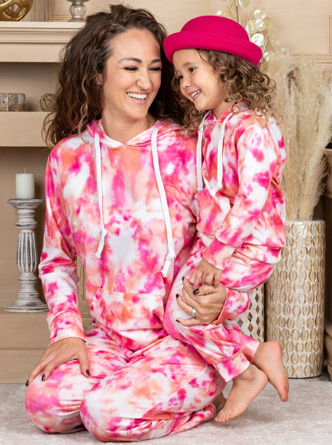 Mommy and Me Tie Dye Jogger Set 2T-10Y and S-XXL