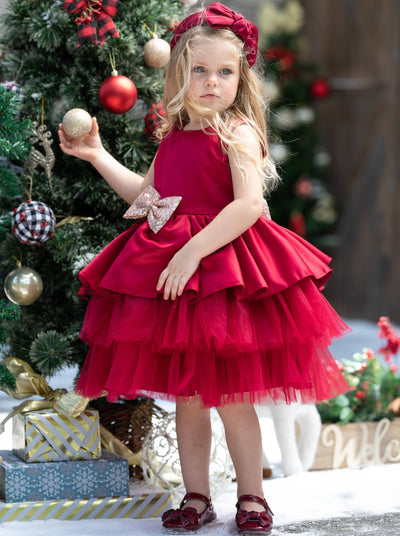 Girls Winter Formal Dress | Tulle Holiday Princess Dress | Boutique