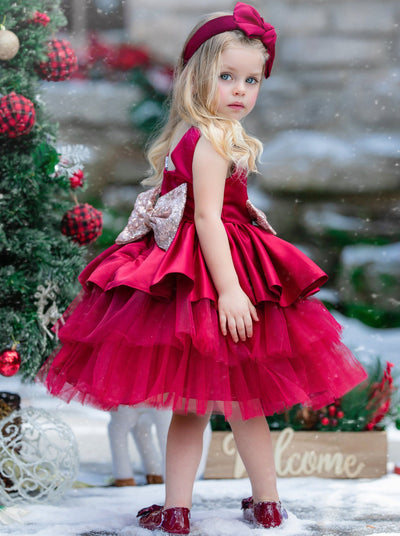 Girls Winter Formal Dress | Tulle Holiday Princess Dress | Boutique