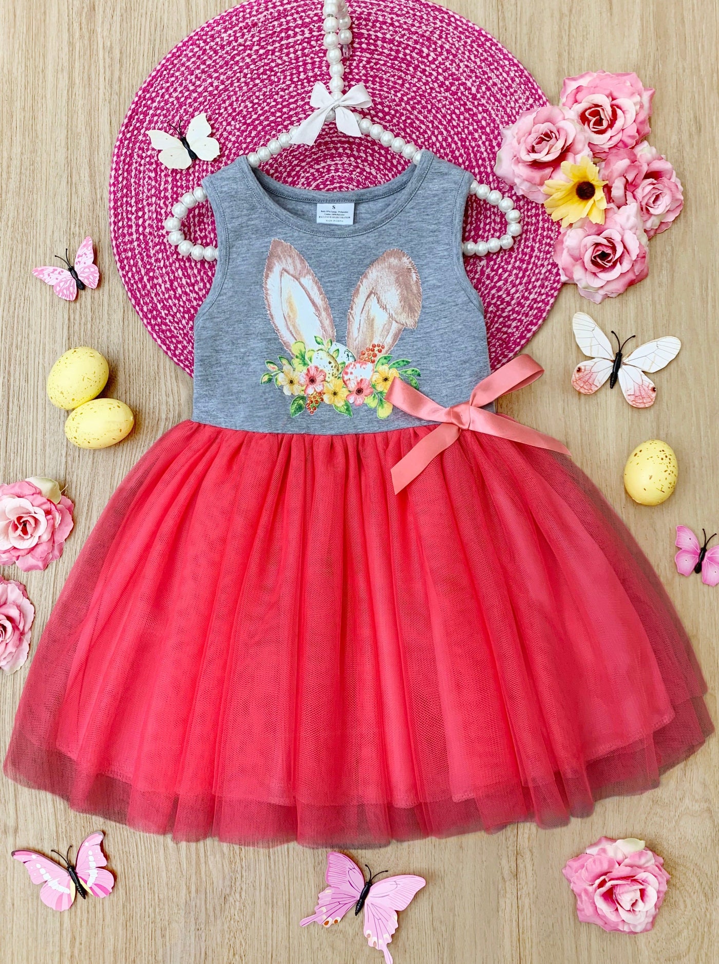Little Girls Easter Dresses | Hello Easter Bunny Tank Tutu Dress