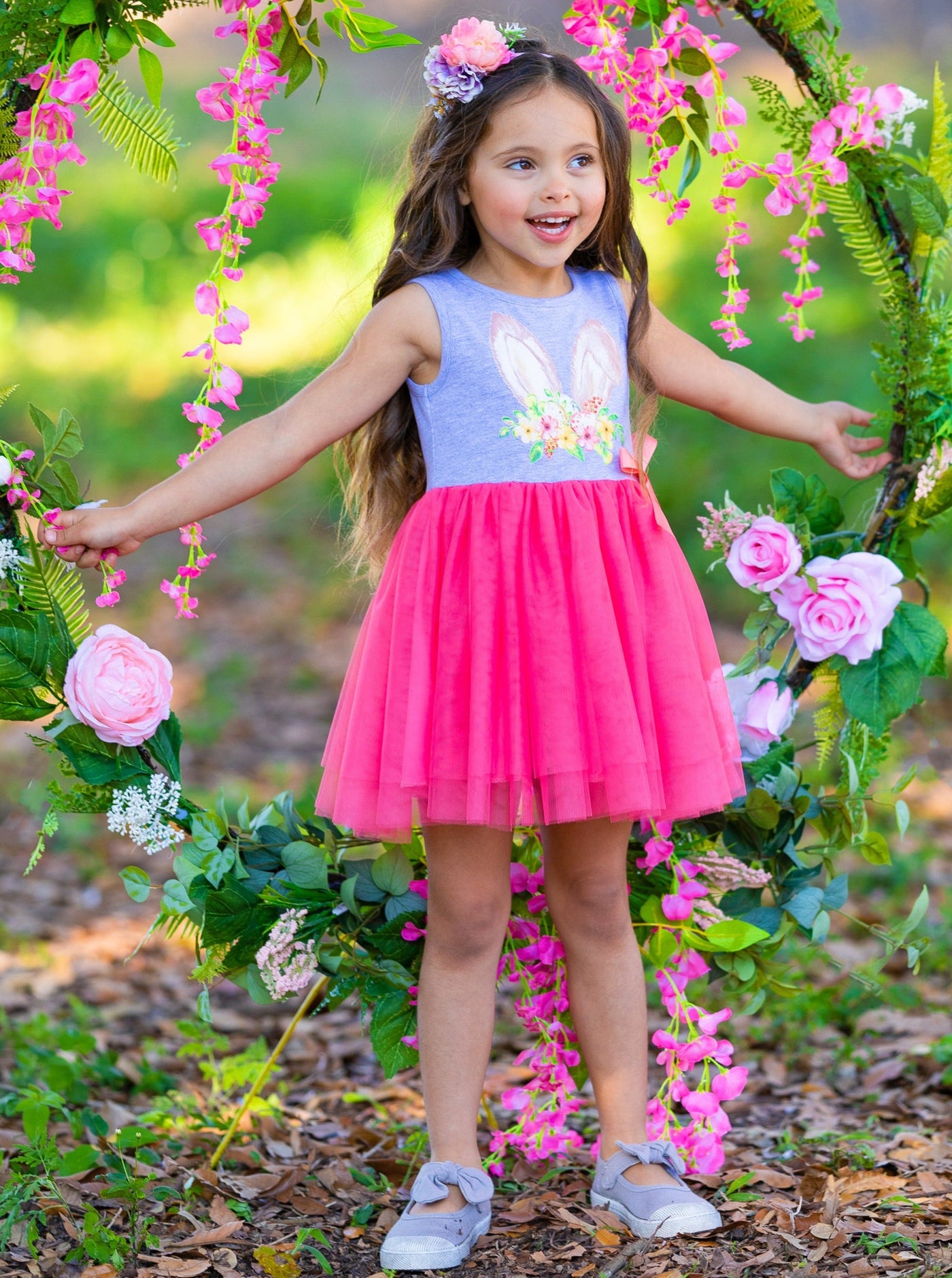 Little Girls Easter Dresses | Hello Easter Bunny Tank Tutu Dress