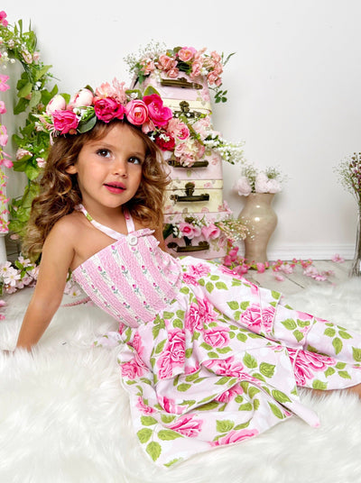 Spring Thing Smocked Handkerchief Dress - Mia Belle Girls