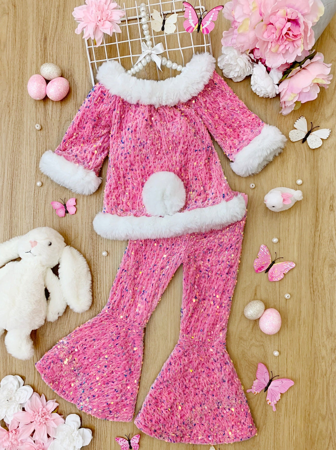 Bunny Sparkle Fur Matching Set