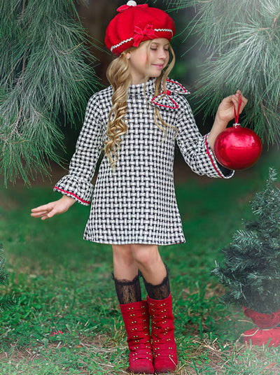 Girls Everyday Fall |  Plaid Mitzi Turtleneck Dress - Mia Belle Girls