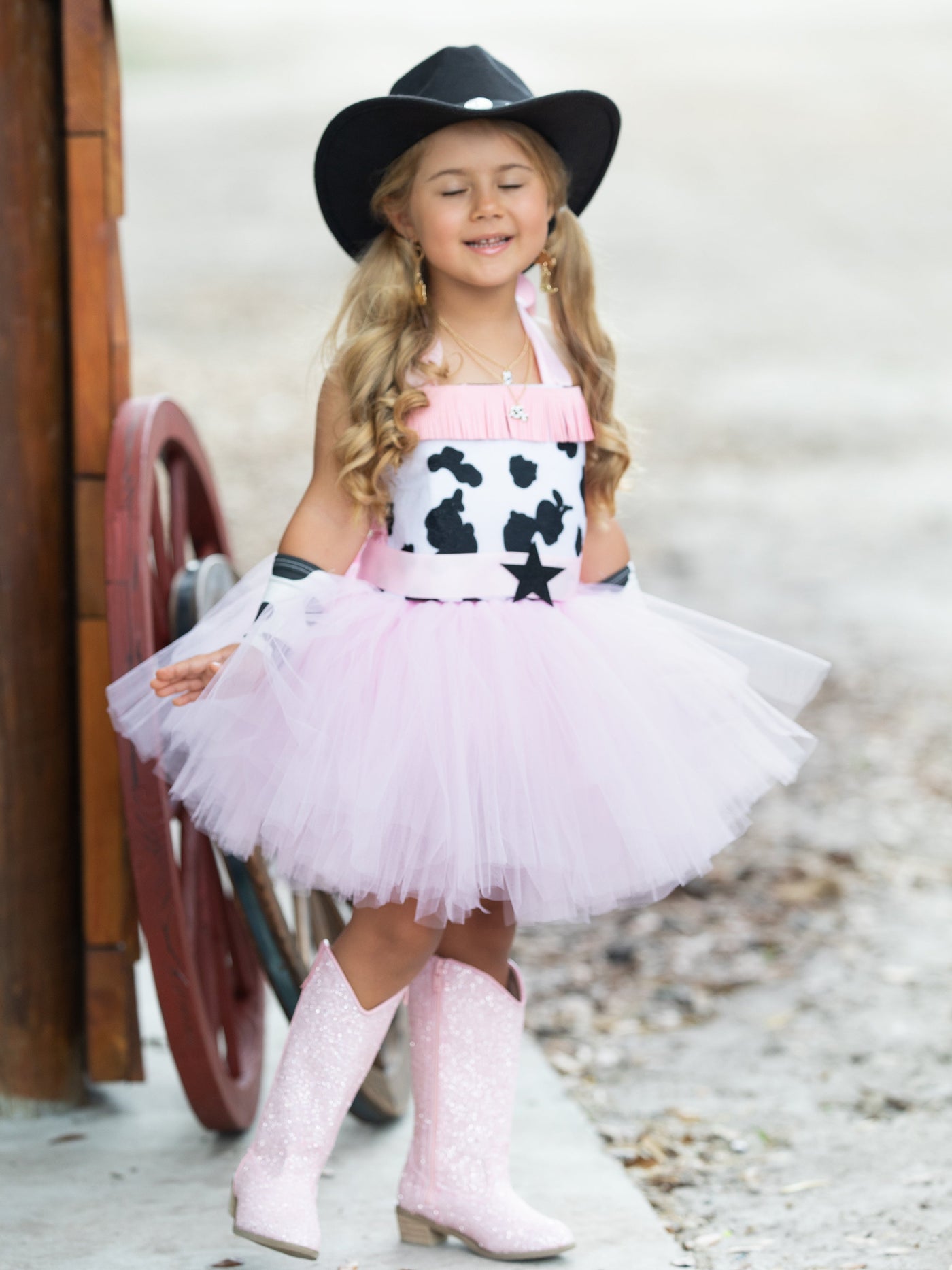 Kids Halloween Costume | Cowgirl Princess Tutu Dress | Mia Belle Girls