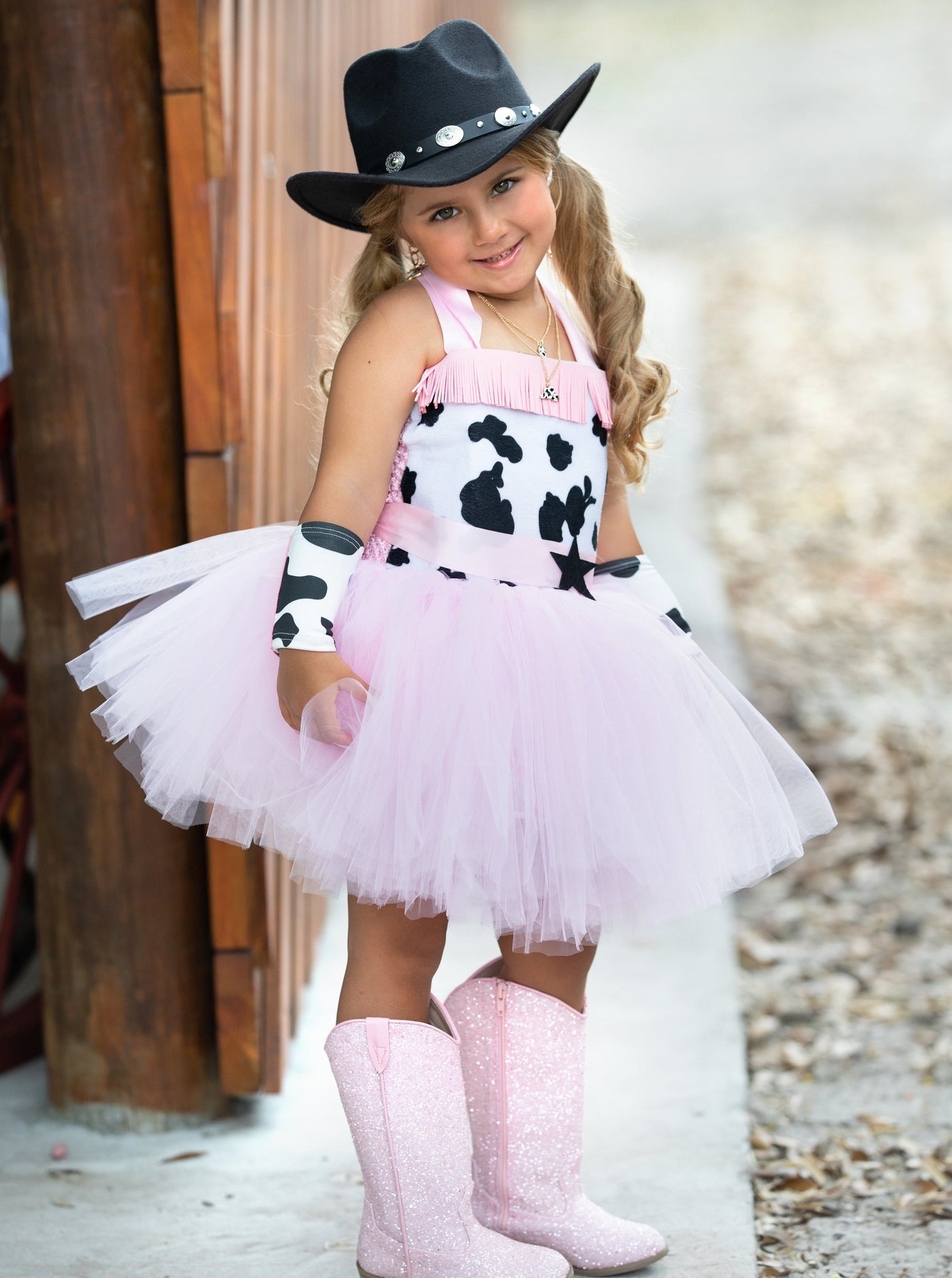 Kids Halloween Costume | Cowgirl Princess Tutu Dress | Mia Belle Girls