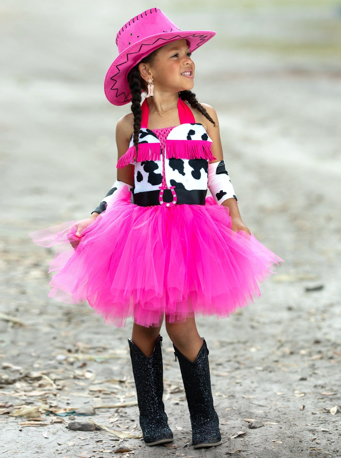 Kids Halloween Costume | Cowgirl Princess Tutu Dress | Mia Belle Girls
