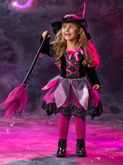 Kids Halloween Costume | Girls Dazzling Witch Dress | Mia Belle Girls
