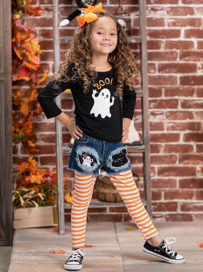 Girls Fall Outfits | Tunic, Legging & Shorts Set - Mia Belle Girls