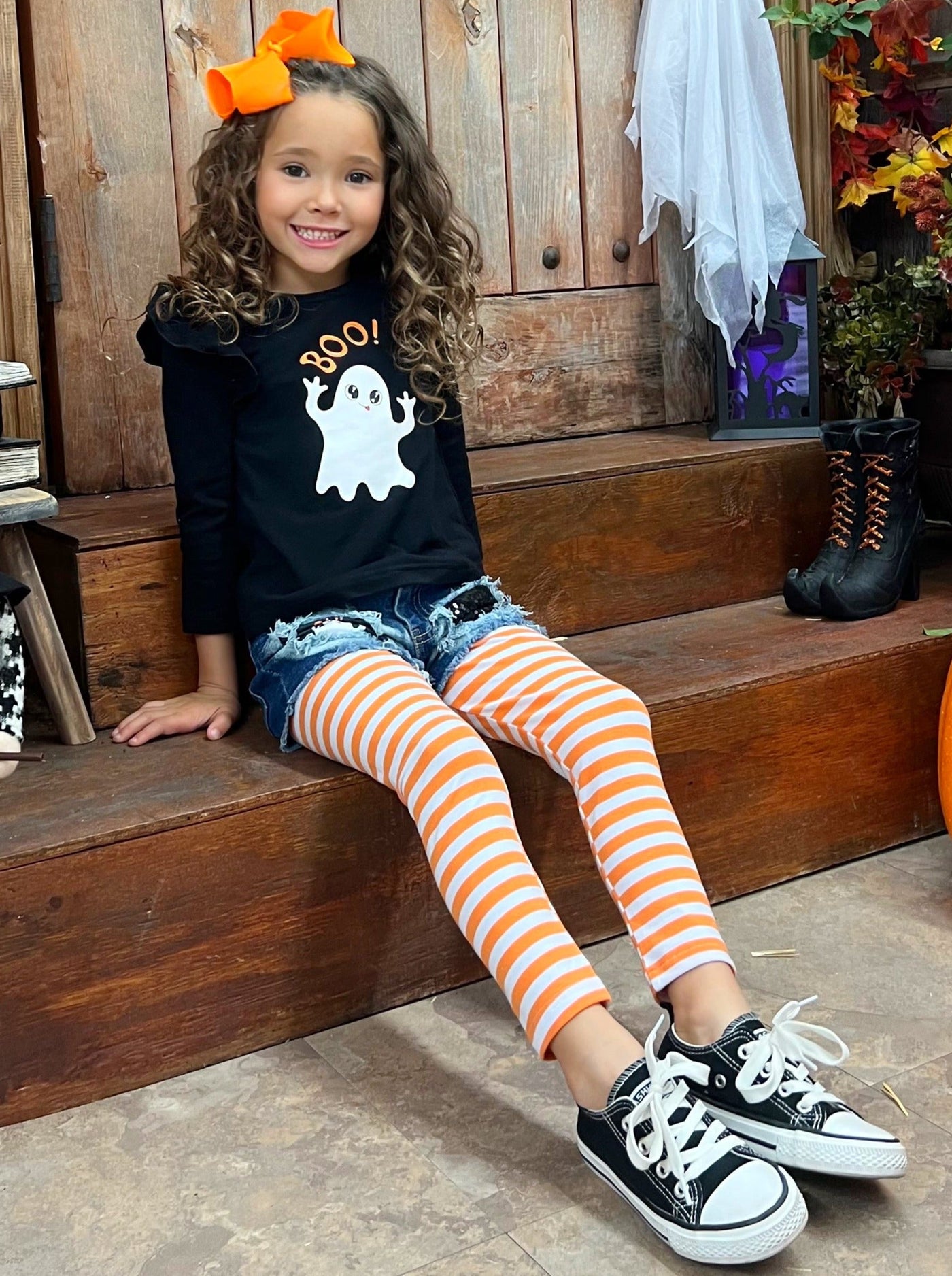 Girls Fall Outfits | Tunic, Legging & Shorts Set - Mia Belle Girls