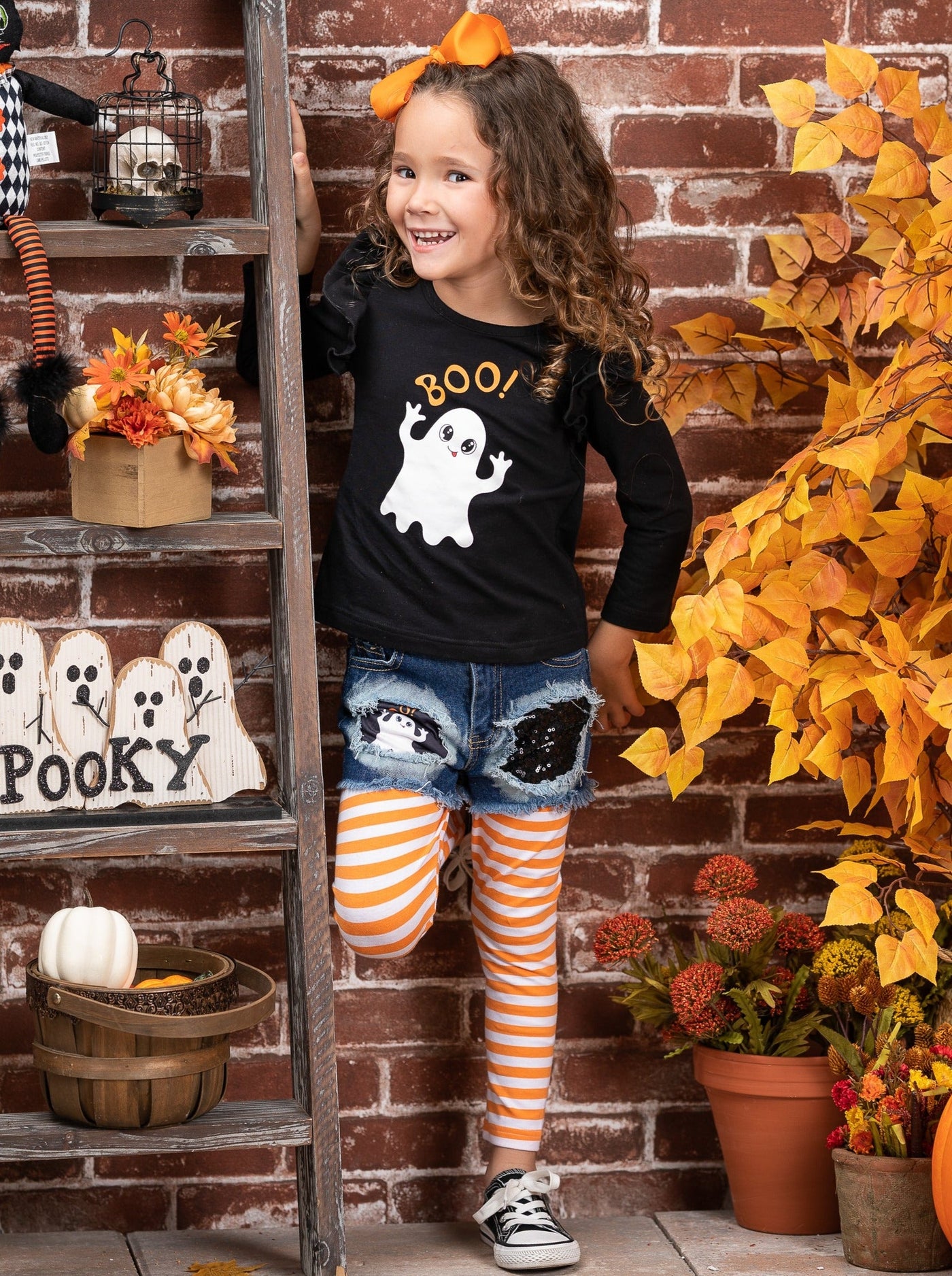 Girls Fall Outfits | Tunic, Legging & Shorts Set - Mia Belle Girls