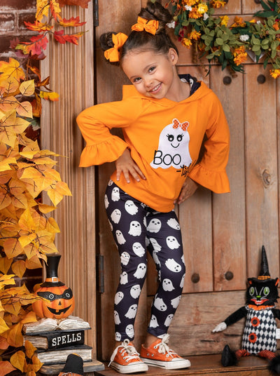 Girls Halloween Apparel Hoodie Sweater & Legging Set - Mia Belle Girls