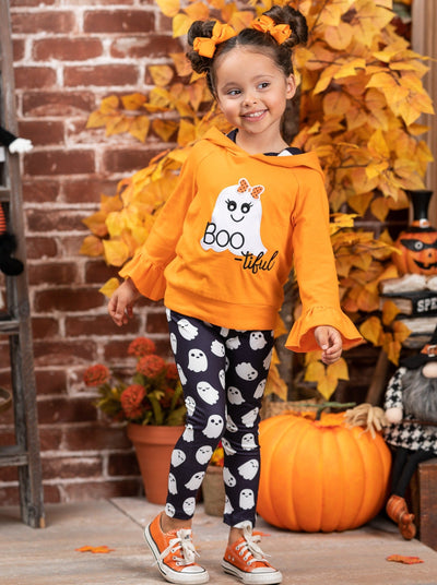 Girls Halloween Apparel Hoodie Sweater & Legging Set - Mia Belle Girls