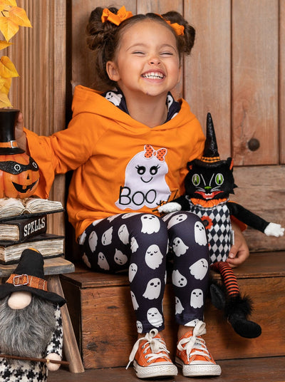 Girls Halloween Apparel Hoodie Sweater & Legging Set - Mia Belle Girls